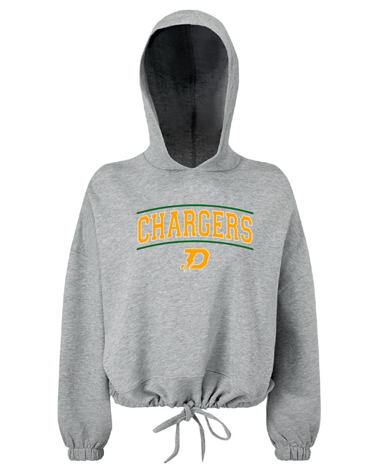2025 Chargers Women's Cropped Hoodie