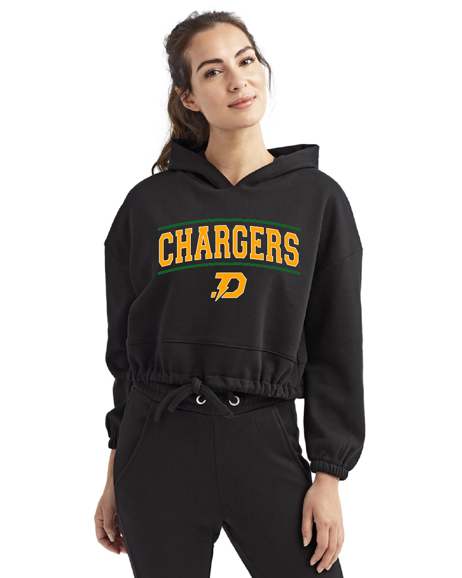 2025 Chargers Women's Cropped Hoodie