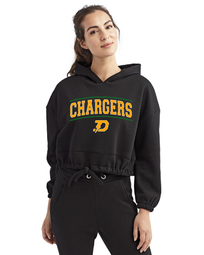 2025 Chargers Women's Cropped Hoodie