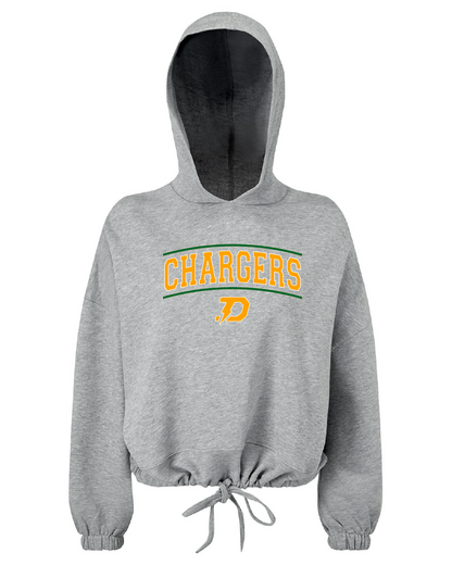 2025 Chargers Women's Cropped Hoodie